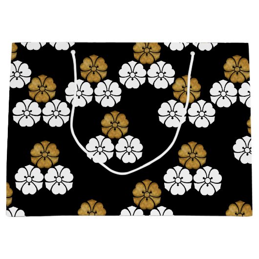 Japanischer Kimono Muster Geschenktasche Große Geschenktüte (Vorderseite)