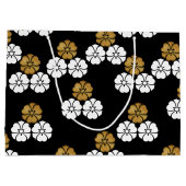 Japanischer Kimono Muster Geschenktasche Große Geschenktüte (Rückseite)