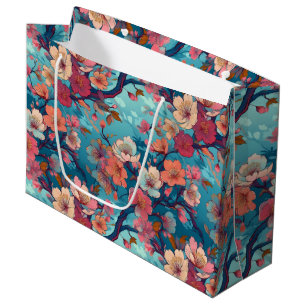Japanischer Kimono Muster Geschenktasche Große Geschenktüte