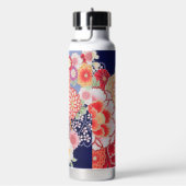Japanischer KIMONO Stoff, Blume Trinkflasche (rechts)