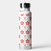 Japanischer KIMONO Stoff, Floret-Muster Trinkflasche (rechts)