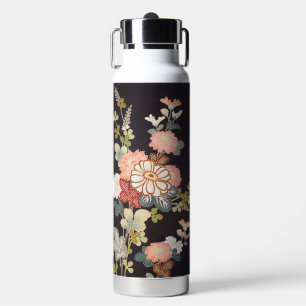 Japanischer KIMONO Stoff, Floret-Muster Trinkflasche