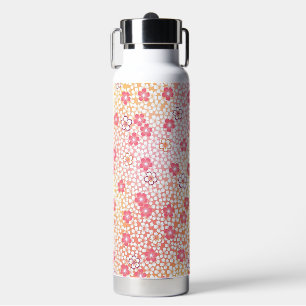 Japanischer KIMONO Stoff, Kirschblüten Muster Trinkflasche
