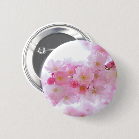 Japanischer Kirschbaum Blossom Button (Vorne & Hinten)