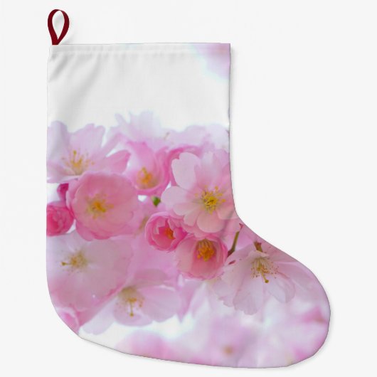 Japanischer Kirschbaum Blossom Großer Weihnachtsstrumpf (Vorderseite)