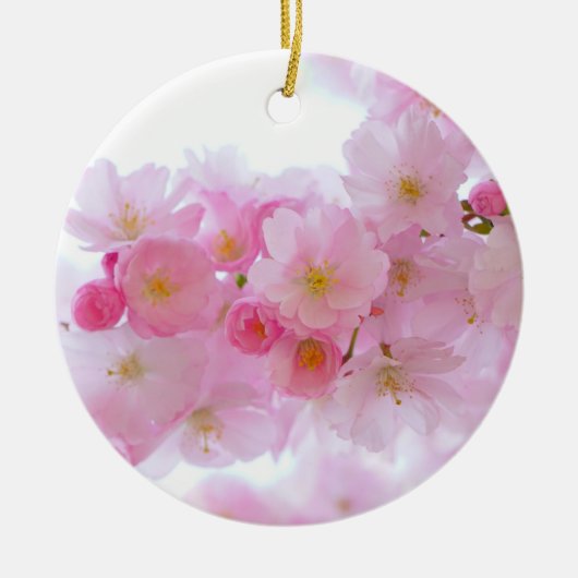 Japanischer Kirschbaum Blossom Keramik Ornament (Vorne)