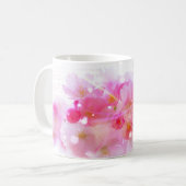 Japanischer Kirschbaum mit pastellrosa Blüten Kaffeetasse (Vorderseite Links)