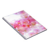 Japanischer Kirschbaum mit pastellrosa Blüten Notizblock (Rechte Seite)