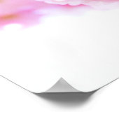 Japanischer Kirschbaum mit pastellrosa Blüten Poster (Ecke)