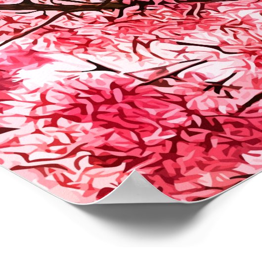 Japanischer Kirschblossom-Baum (2013) Poster (Ecke)