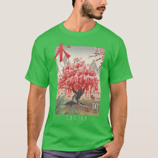 Japanischer Kirschblossom Sakura Blume Natur T-Shirt