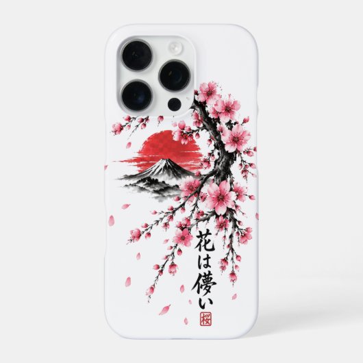 Japanischer Kirschblüten-Mount-Fuji-Phone-Case iPhone Hülle (Rückseite)
