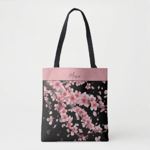 Japanischer Kirschblüten-Rosé Weiß Tasche