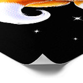 Japanischer Kitsune Fox Poster (Ecke)