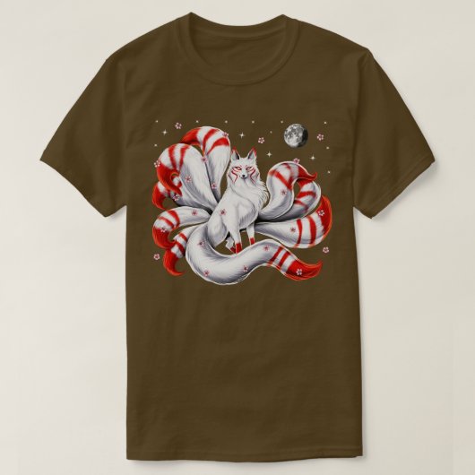 Japanischer Kitsune Fox T-Shirt (Design vorne)
