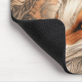 Japanischer Kitsune-Fuchs Mousepad (Ecke)