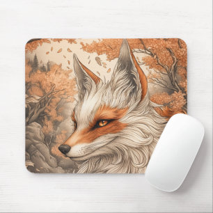 Japanischer Kitsune-Fuchs Mousepad