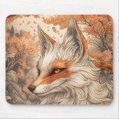 Japanischer Kitsune-Fuchs Mousepad (Vorne)