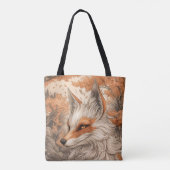 Japanischer Kitsune-Fuchs Tasche (Rückseite)