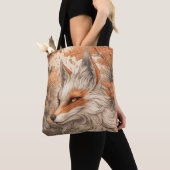 Japanischer Kitsune-Fuchs Tasche (Von Nahem)