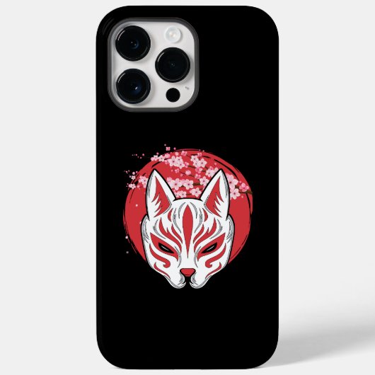 Japanischer Kitsune Mask Fox Case-Mate iPhone Hülle (Rückseite)