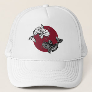 Japanischer Koi Carp Circle Truckerkappe