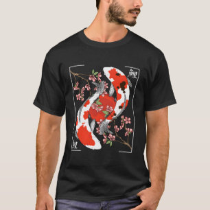 Japanischer Koi Carp Fisch Nishikigoi Ästhetische  T-Shirt