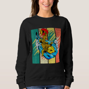 Japanischer Koi Carp Fish Vintag Retro Sweatshirt