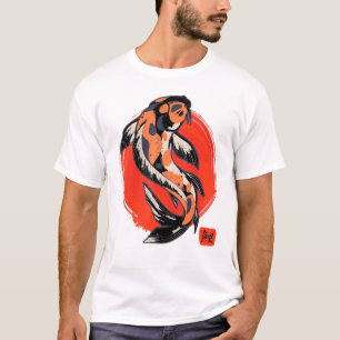 Japanischer Koi Carp Nishikigoi Fisch Koi Fisch T-Shirt