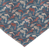 Japanischer Koi Delight Runner Kurzer Tischläufer (Ecke)