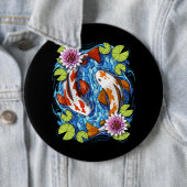 Japanischer Koi Fisch Button (Beispiel)