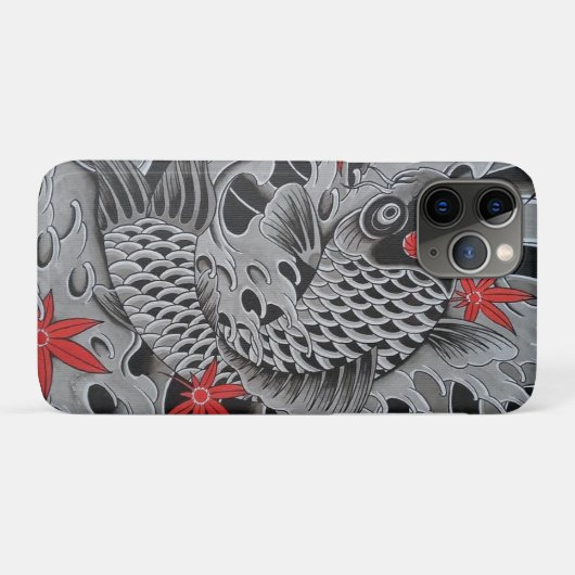 Japanischer Koi Fisch Case-Mate iPhone Hülle (Rückseite (Horizontal))