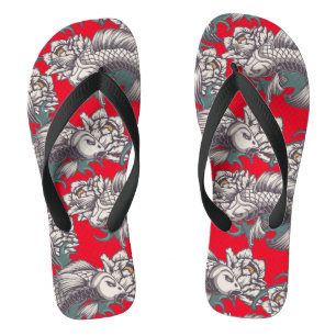 Japanischer Koi-Fisch-Flip-Flops Badesandalen