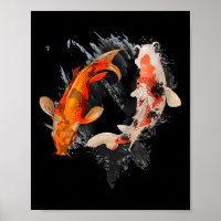 Japanischer Koi Fisch I Koi Karpfen Teich Japan Ta