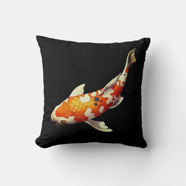 Japanischer Koi Fisch Kissen (Vorderseite)