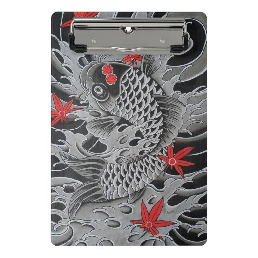 Japanischer Koi Fisch Mini Klemmbrett (Vorderseite)
