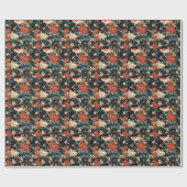 Japanischer Koi Fisch Nahtloses Muster Geschenkpapier (Flach)