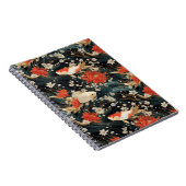 Japanischer Koi Fisch Nahtloses Muster Notizblock (Rechte Seite)