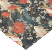 Japanischer Koi Fisch Nahtloses Muster Tischdecke (Schrägansicht)