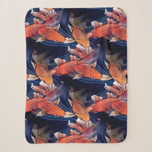 Japanischer Koi Fisch Sherpadecke (Vorderseite)