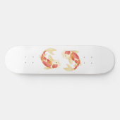 Japanischer Koi Fisch Skateboard (Horizontal)