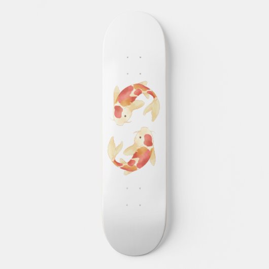 Japanischer Koi Fisch Skateboard (Vorderseite)