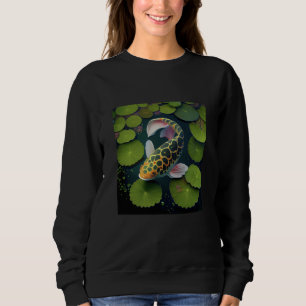 Japanischer Koi-Fisch Teich Seerose Karpfen Fisch Sweatshirt