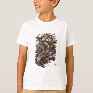 Japanischer Koi-Fisch Traditionelle japanische T T-Shirt