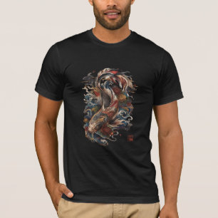 Japanischer Koi-Fisch Traditionelle japanische T T-Shirt