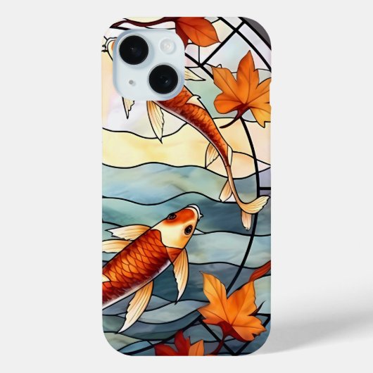 Japanischer Koi Fisch und Herbstleaves Case-Mate iPhone Hülle (Rückseite)