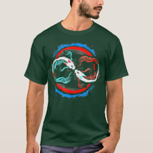 Japanischer Koi Fisch Unendlichkeit Nishikigoi Tei T-Shirt