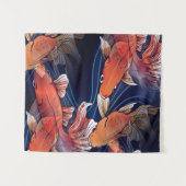 Japanischer Koi Fisch Wandteppich (Vorderseite (Horizontal))
