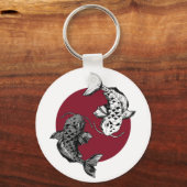 Japanischer Koi-Fischkreislauf Schlüsselanhänger (Vorderseite)