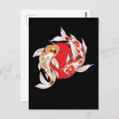 Japanischer Koi Fish Art Fish Bauer Aquakultur Postkarte (Vorne/Hinten)